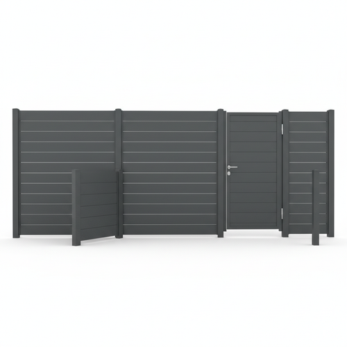 EDNES Aluminium Privacy Schutting Set
